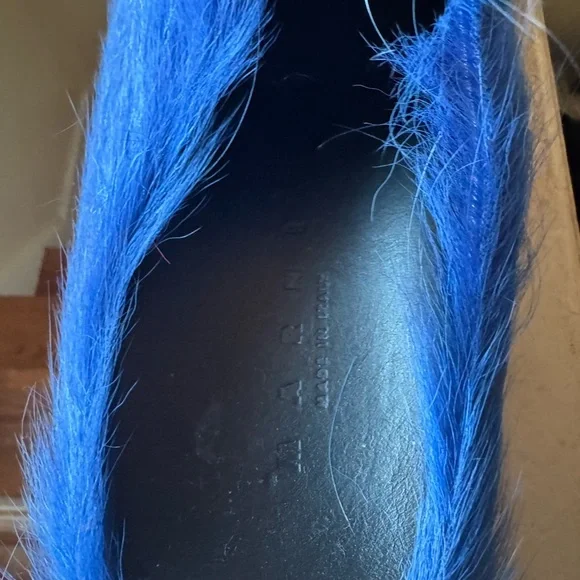 Marni Blue Furry Women's slides - Picture 5 of 5